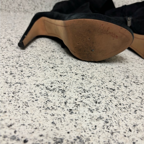 Sam Edelman Kayla Suede Over the Knee Boots Black Size: 7.5M - Picture 7 of 16